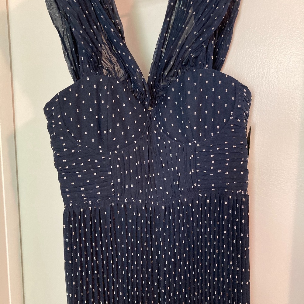 Self portrait wide leg corset jumpsuit